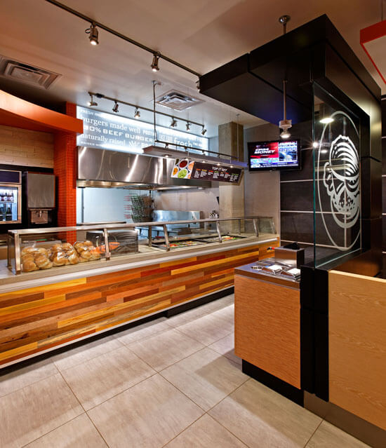 ARE award Winner South St Burger fast casual environmental design 4