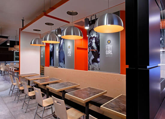 ARE award Winner South St Burger fast casual environmental design 6